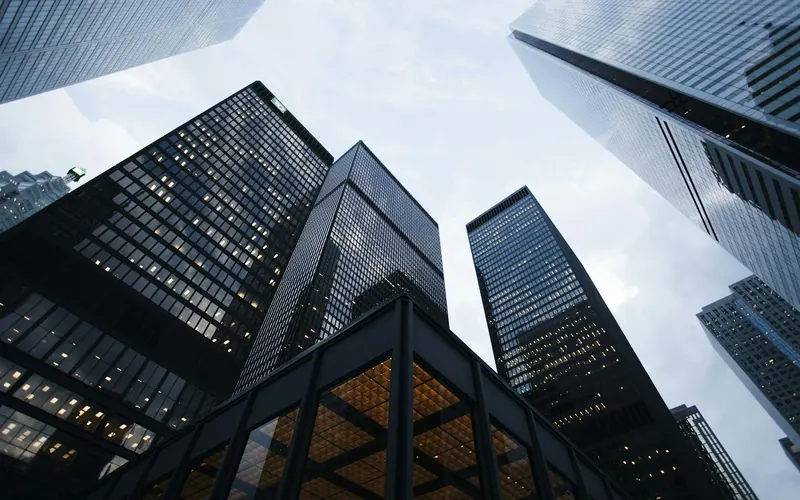 Financial district towers